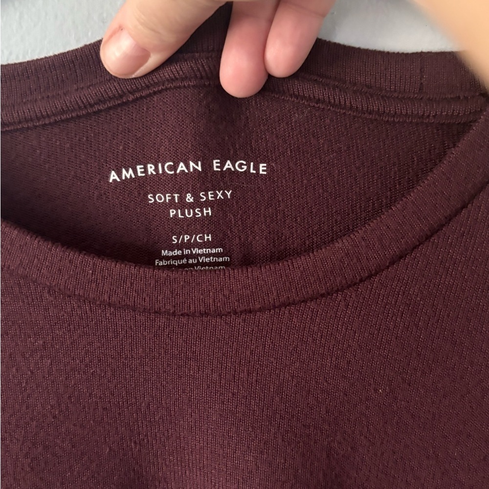 Lot Of 2 Long Sleeve Tops. Womens Small American Eagle & Sonoma - Picture 3 of 8